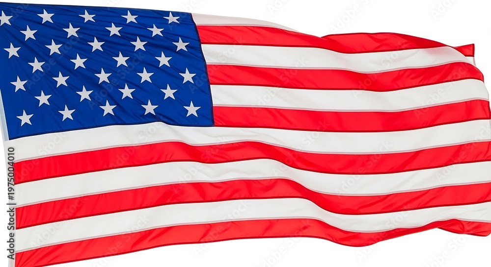 Obraz premium Waving american flag a symbol of freedom and national pride