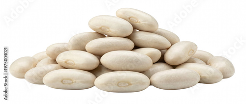 Foto Pile of white kidney beans