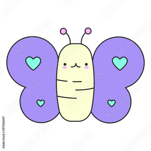 Little purple butterfly