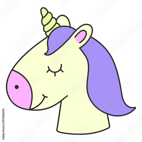 Magic fairytale unicorn