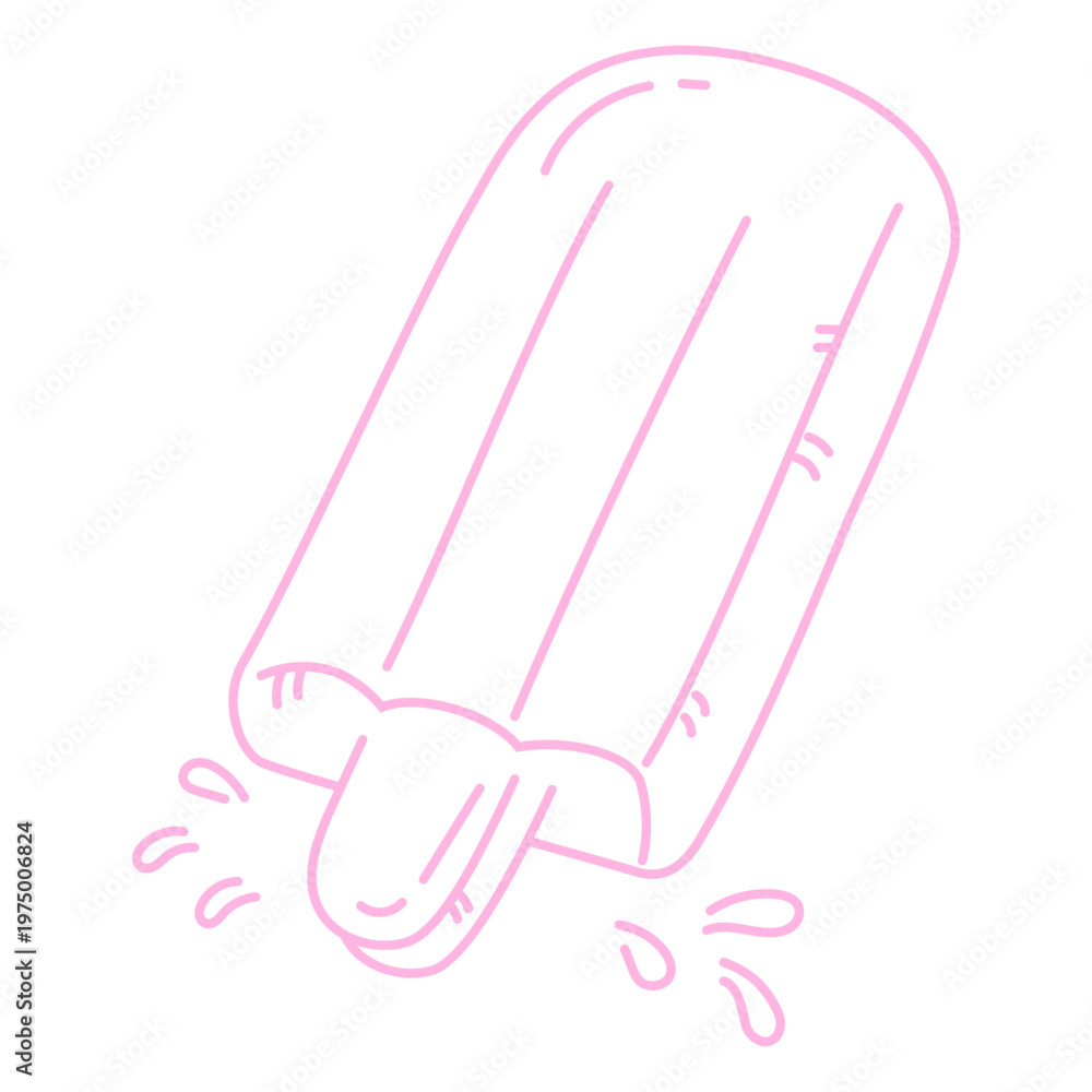 Obraz premium Pool float stroke popsicle