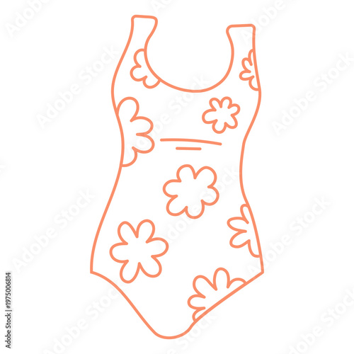 Beach stroke bathing suit