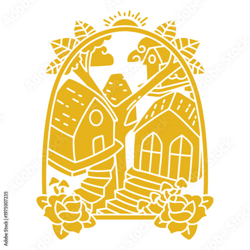 Elegant treehouse design