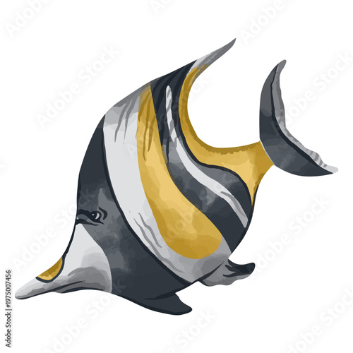 Moorish idol from the sea