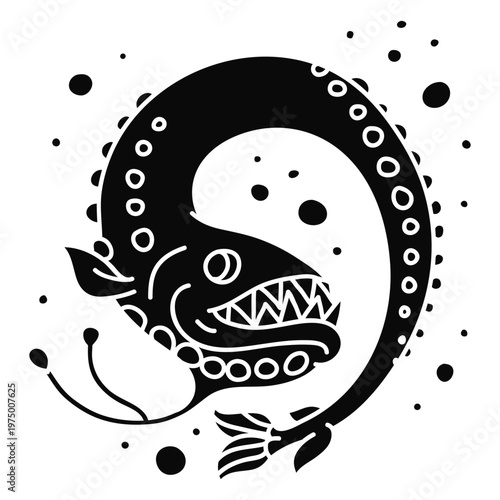 Fish with sharp teeth