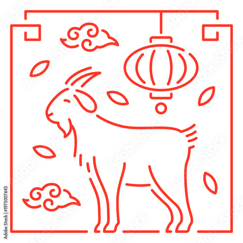The eastern sign of goat