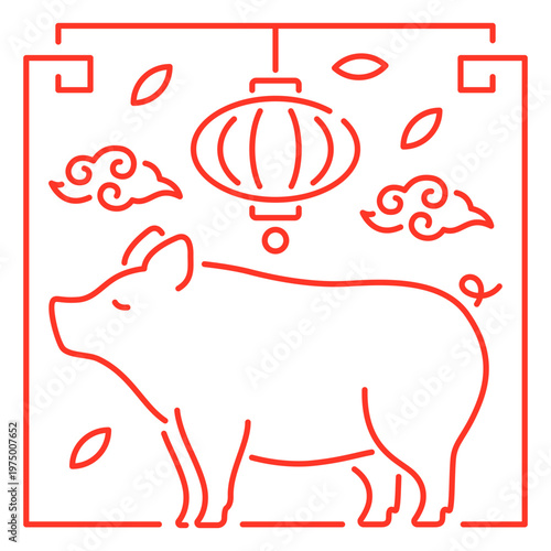 The eastern sign of pig