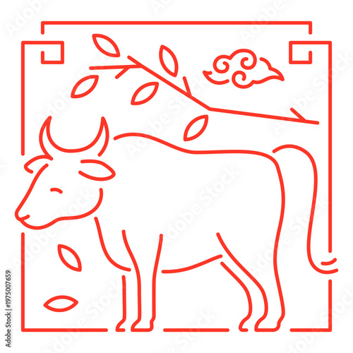 The eastern sign of ox