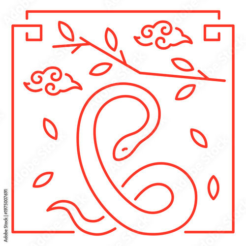 The eastern sign of snake