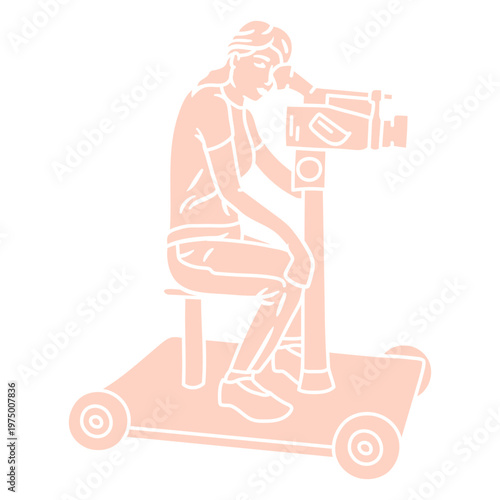 Cameraman on a movie set