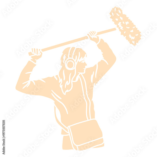 Sound technician in film production