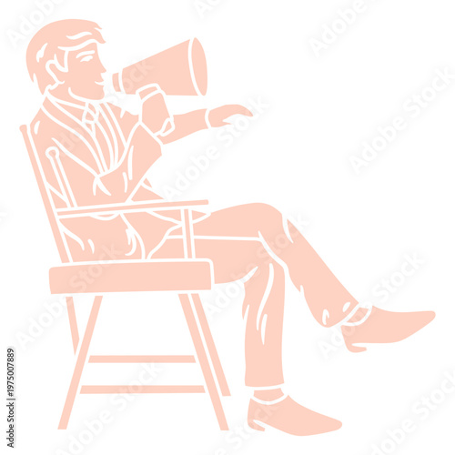 Film director on a set