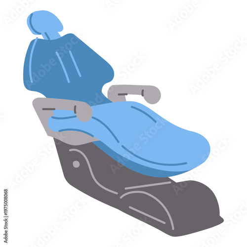 Blue dental chair