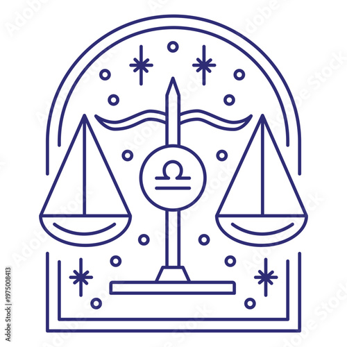 Libra sign in the horoscope