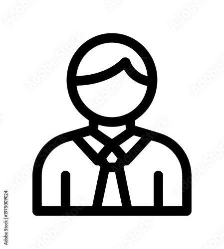 Foto Vector of a person in professional attire with a tie