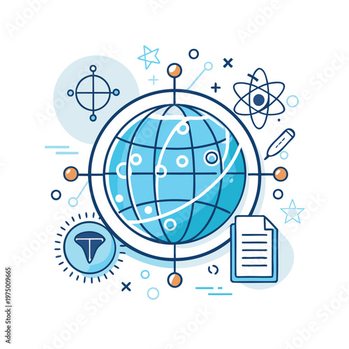 Global science and technology integration with planetary and atomic elements