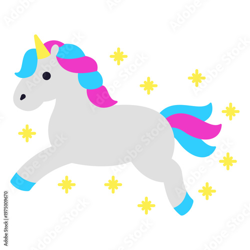 Glowing wall art unicorn