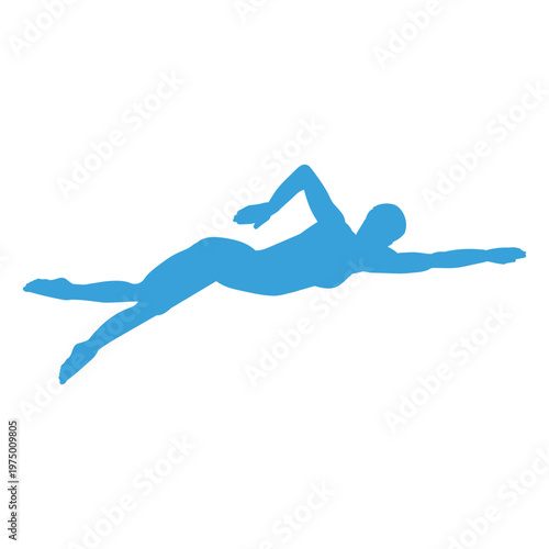 A swimmer doing freestyle stroke