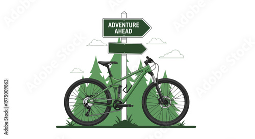Embark On An Adventure Awaits With Your Mountain Bike Amidst Forest Trails