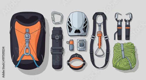 Essential Rock Climbing Gear Collection For Outdoor Adventures And Safety Equipment