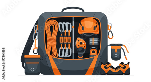 Essential Climbing Gear Bag Packed For Adventure