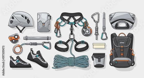 Essential Climbing Gear Collection For Outdoor Adventures And Extreme Sports