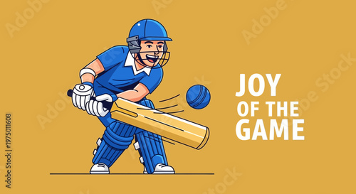 Excited Cricketer Swinging Bat To Hit Ball Enjoying Sports Passion On Field