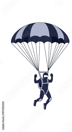 Extreme Adrenaline Sport Adventure Skydiving Descent