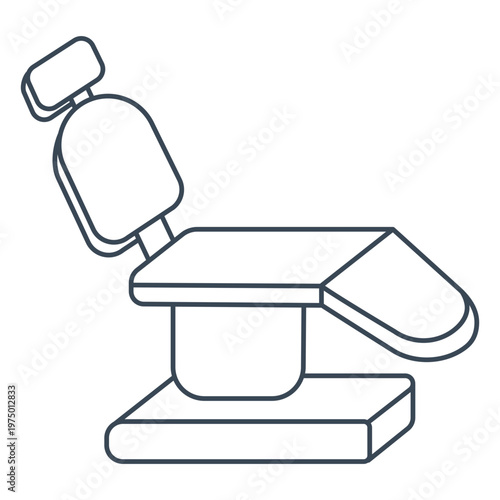 An empty dentist chair