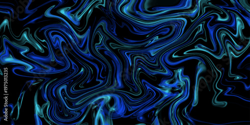 Abstract surreal acrylic fire flames wallpaper template. Orange bright fire blue marble texture liquid design background. Luxurious flow liquid lines design element.  Liquify Abstract Pattern.