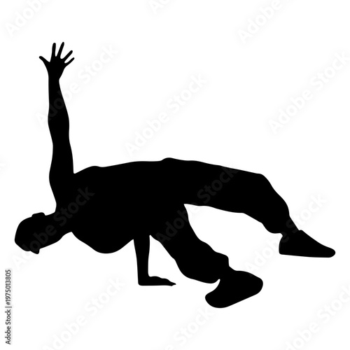 High-energy breakdance move