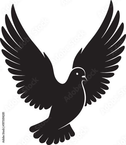 Soaring eagle silhouette a majestic bird in flight