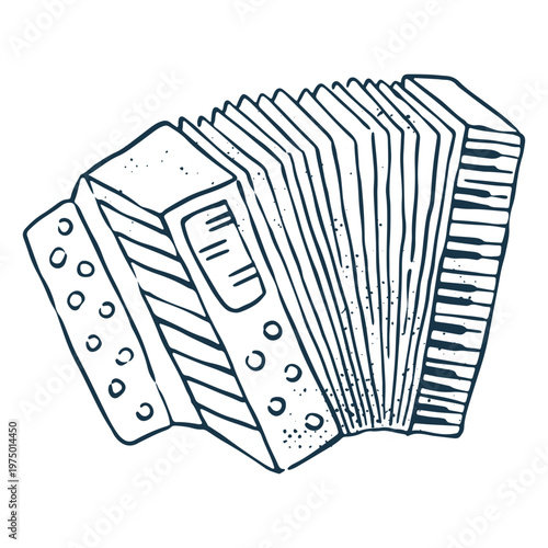 Accordion to commemorate the Day of the Dead