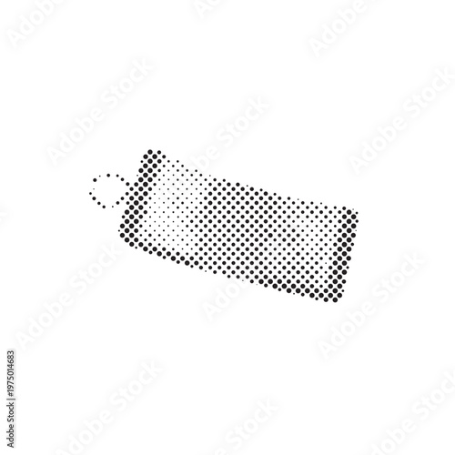 Stylish Wallet with Multiple Banknotes in Dotted Halftone Style