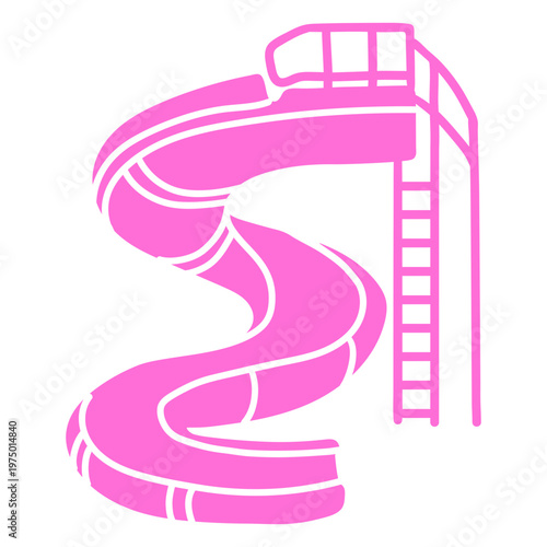 Slide in a water park