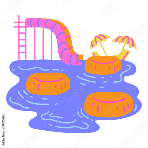 Water park wave games