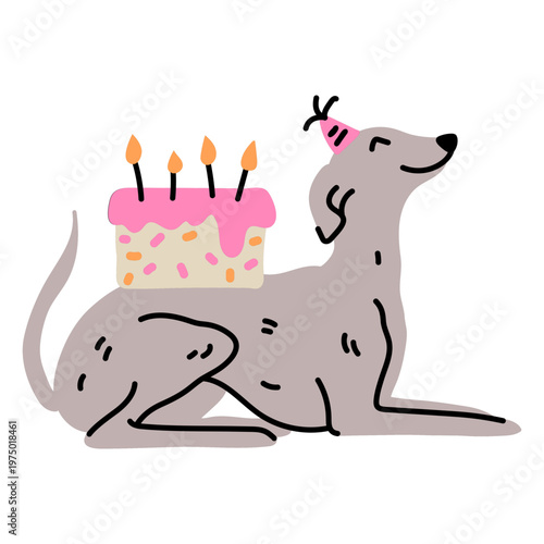 Adorable pooch's birthday party