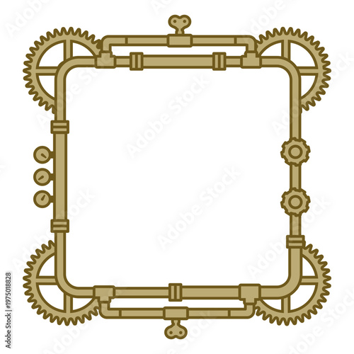Steampunk frame incorporating classic elements