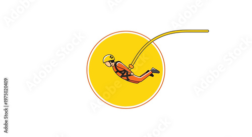 Extreme Sports Thrill Seeker Cartoon Style Fun Adventure