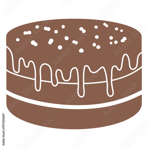 Chocolate sweet cut out cake