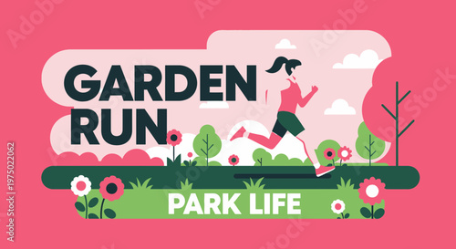 Garden Run Park Life Fitness And Healthy Lifestyle