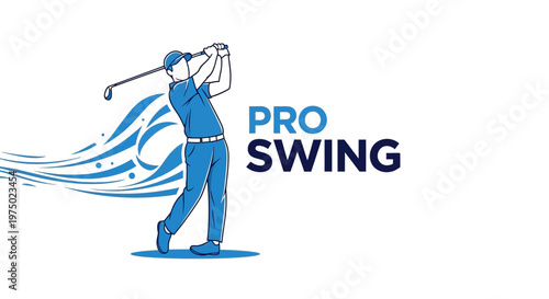 Golfer Executing A Powerful Swing Demonstrating Precision And Skill