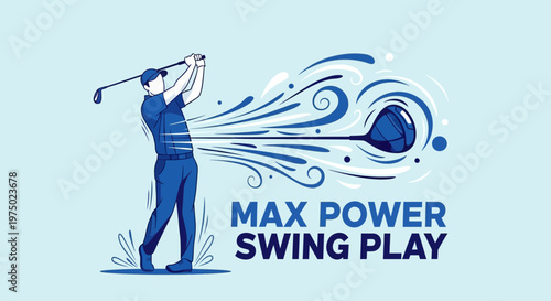 Golf Swing Power Dynamic Action Motion Sport