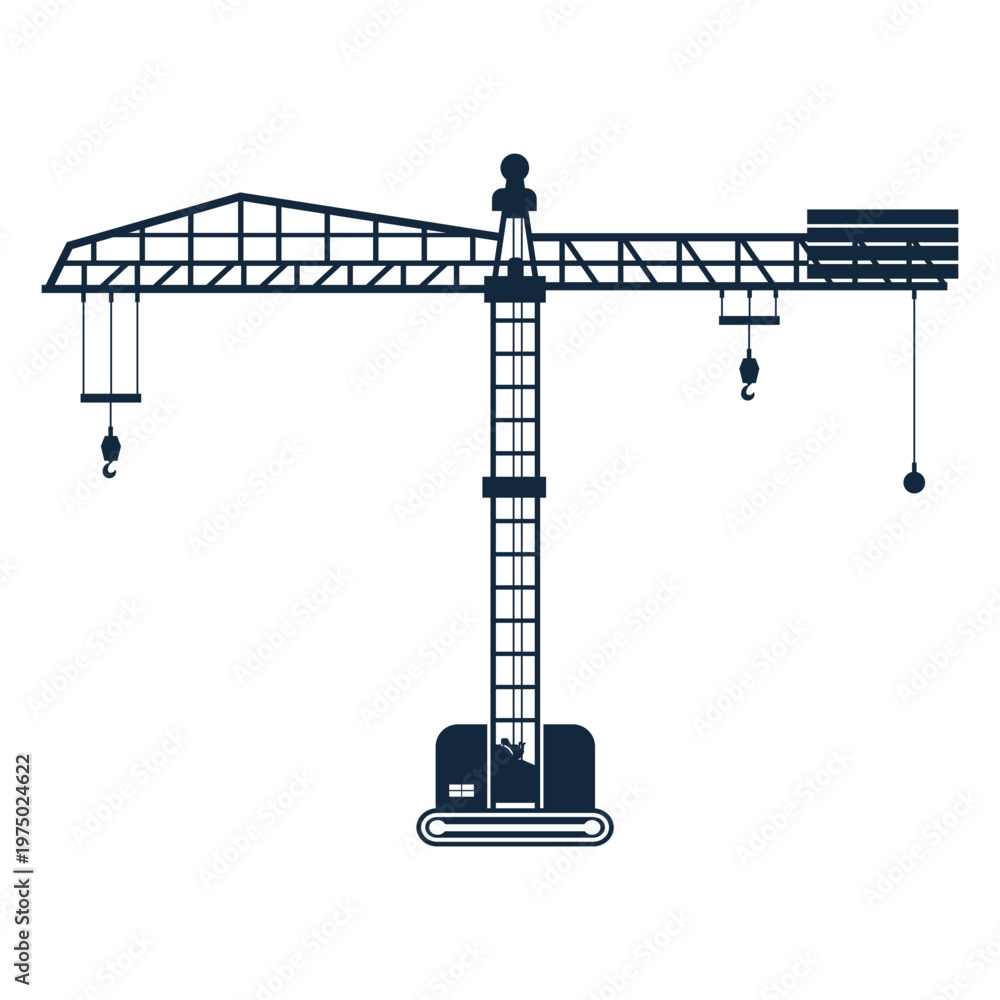 Fototapeta premium Silhouette of a crane
