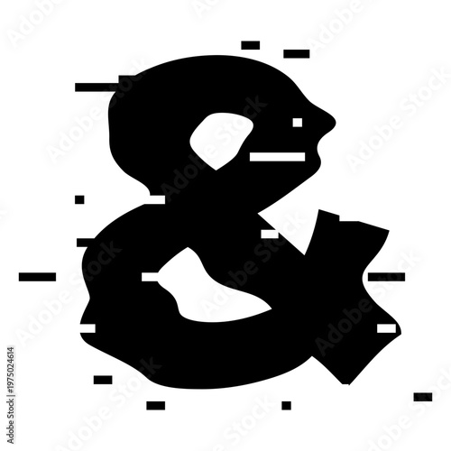 Glitchy symbol &amp;