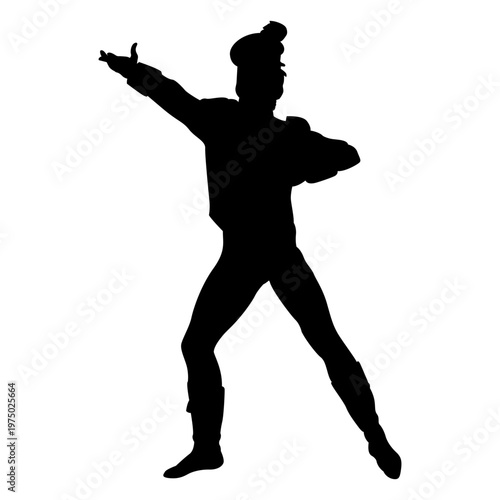 Ballet character silhouette dancer