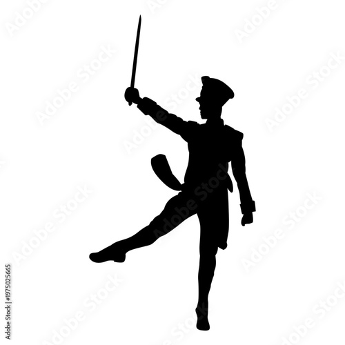 Nutcracker ballet silhouette