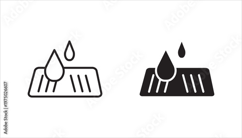Set drainage icons. Drainage vector illustration on white background.