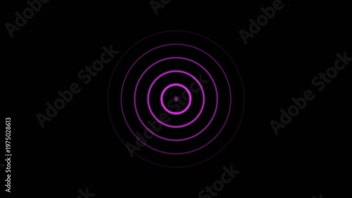 Abstract neon light plane radar icon conceptual location searching background 4k illustration.