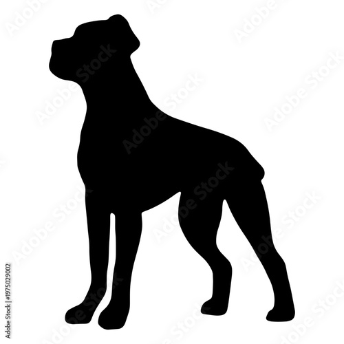 Stylized dog silhouette design